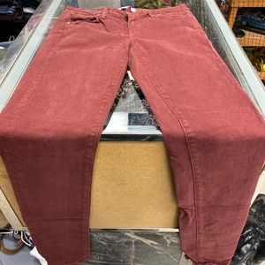 Paige Maroon Skyline Skinny Jeans - 27